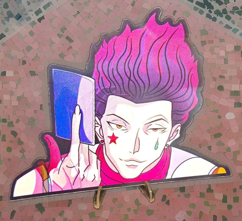 Hisoka Morow Hunter x Hunter 3D Motion Anime Lenticular Peeker Sticker Car Decal